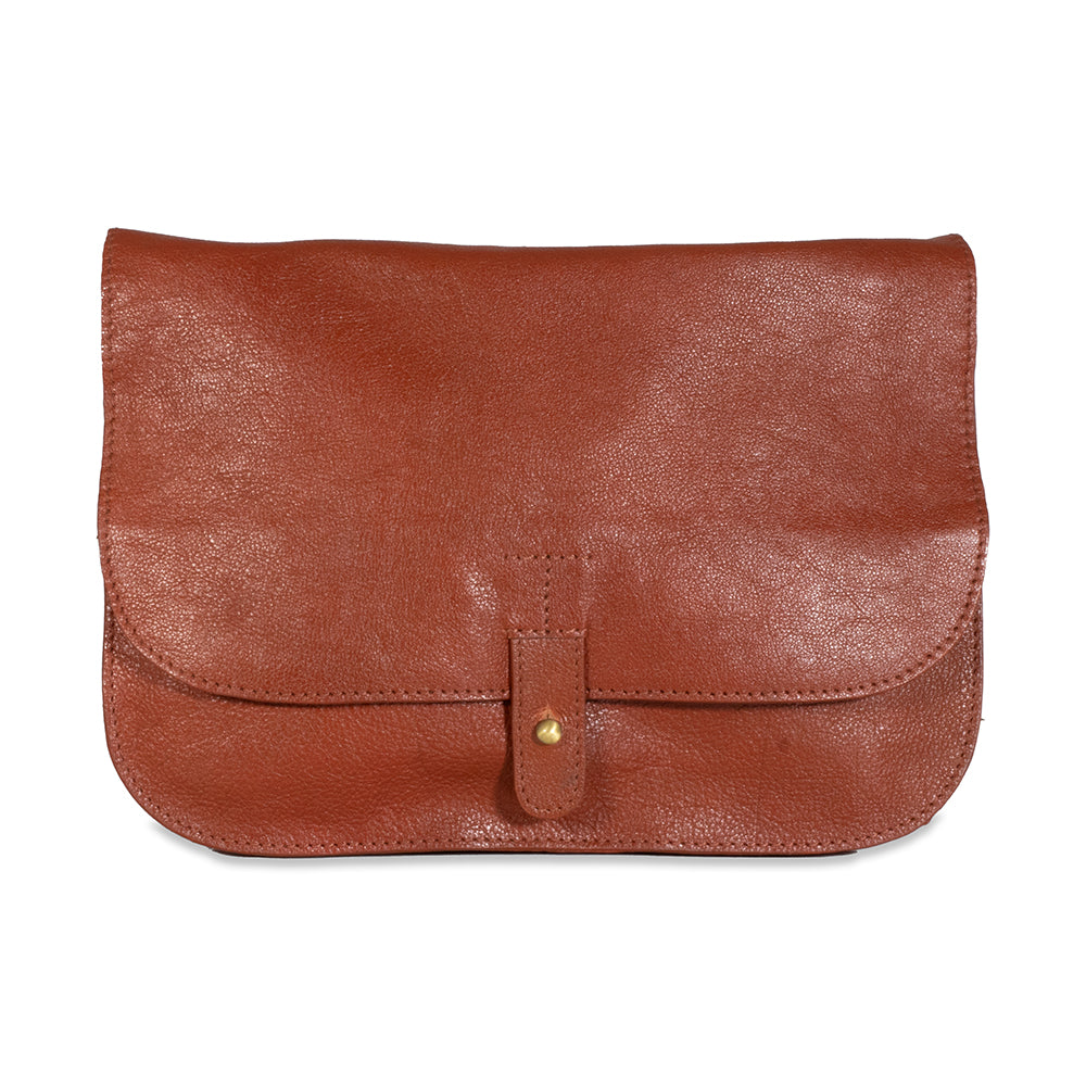 Glazed Buffalo Horseshoe Crossbody Bag Sample