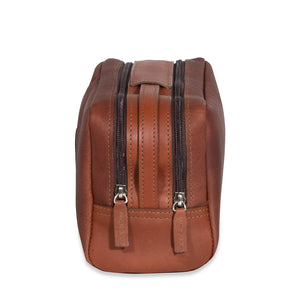 Steerhide Double Compartment Dopp Kit Samples