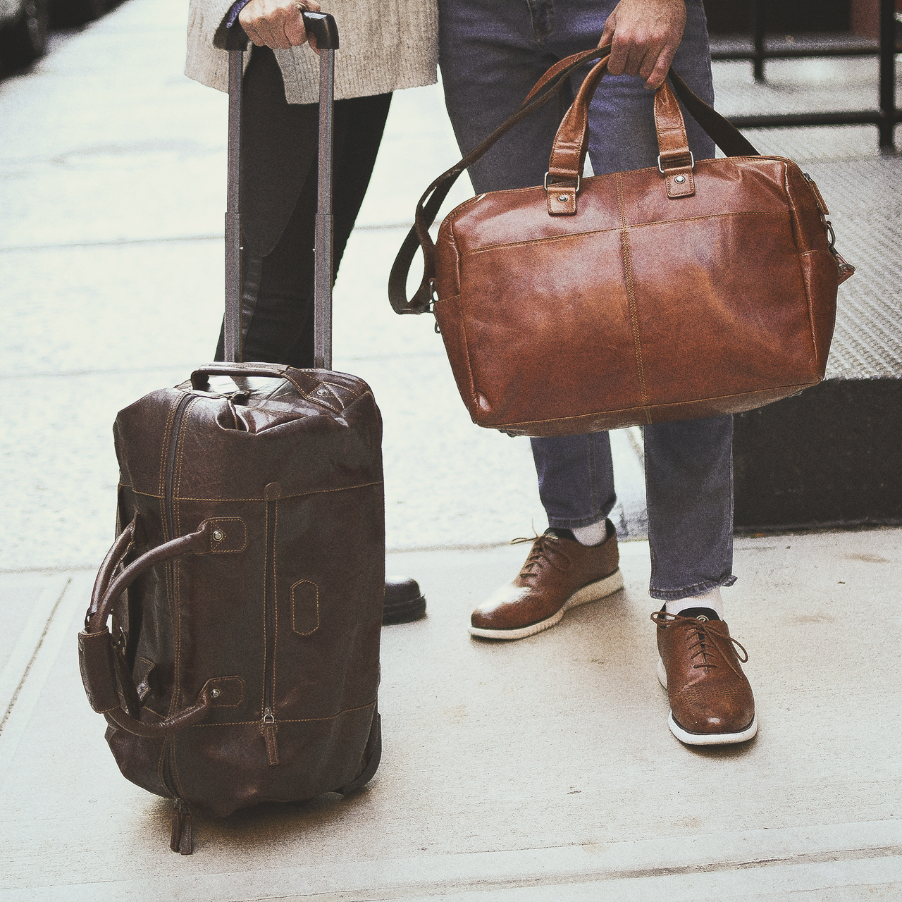 Men's Full-Grain Leather Business Briefcases & Work Laptop Bags - Von Baer