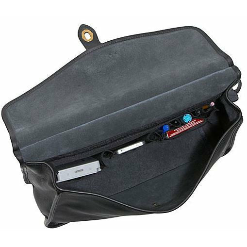 University Slim Dowel Briefbag #2452 Black Interior