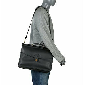 University Slim Dowel Briefbag #2452 Black Manakin