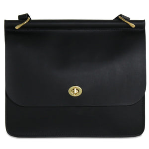 University Dowel Handbag #2648 Black Front