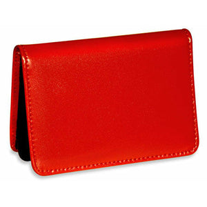 Milano Business Card Holder #3706 Red Front Side