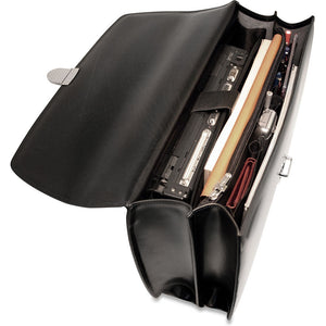 Elements Professional Leather Briefcase #4402 Black Interior