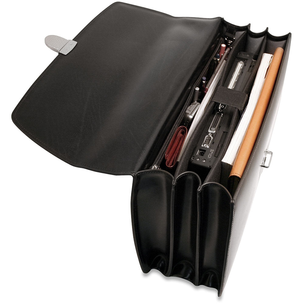 Leather Briefcase - Elements Executive 3 Gusset #4403 | Jack Georges