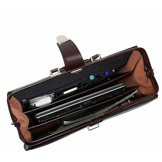 Elements Classic Leather Briefbag #4505 Cherry Open