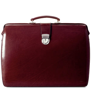 Elements Classic Leather Briefbag #4505 Burgundy Front