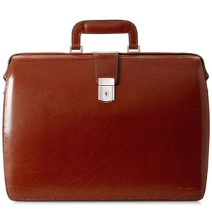 Elements Classic Leather Briefbag #4505 Cognac Front