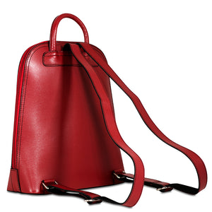 Chelsea Angela Small Backpack #5835 Red Left Back