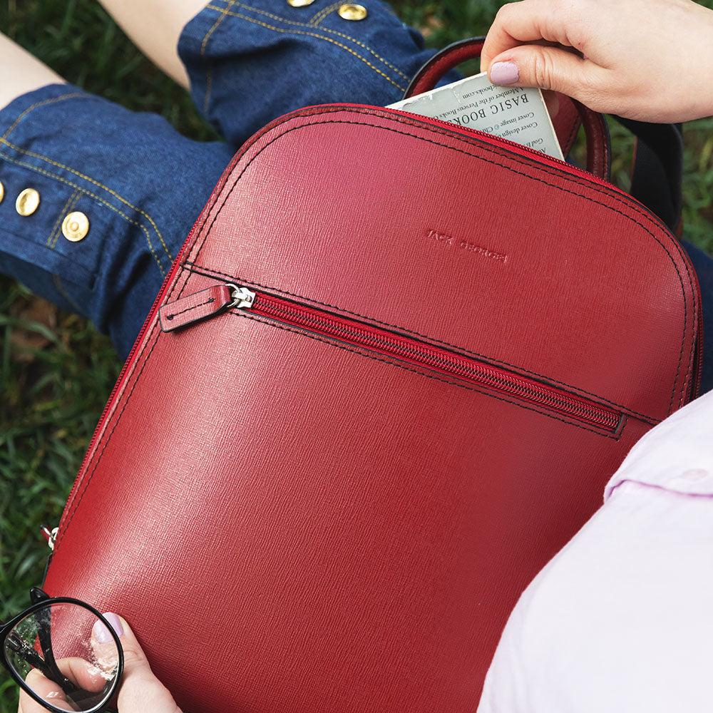 Chelsea Angela Small Backpack #5835 Red Lifestyle 2