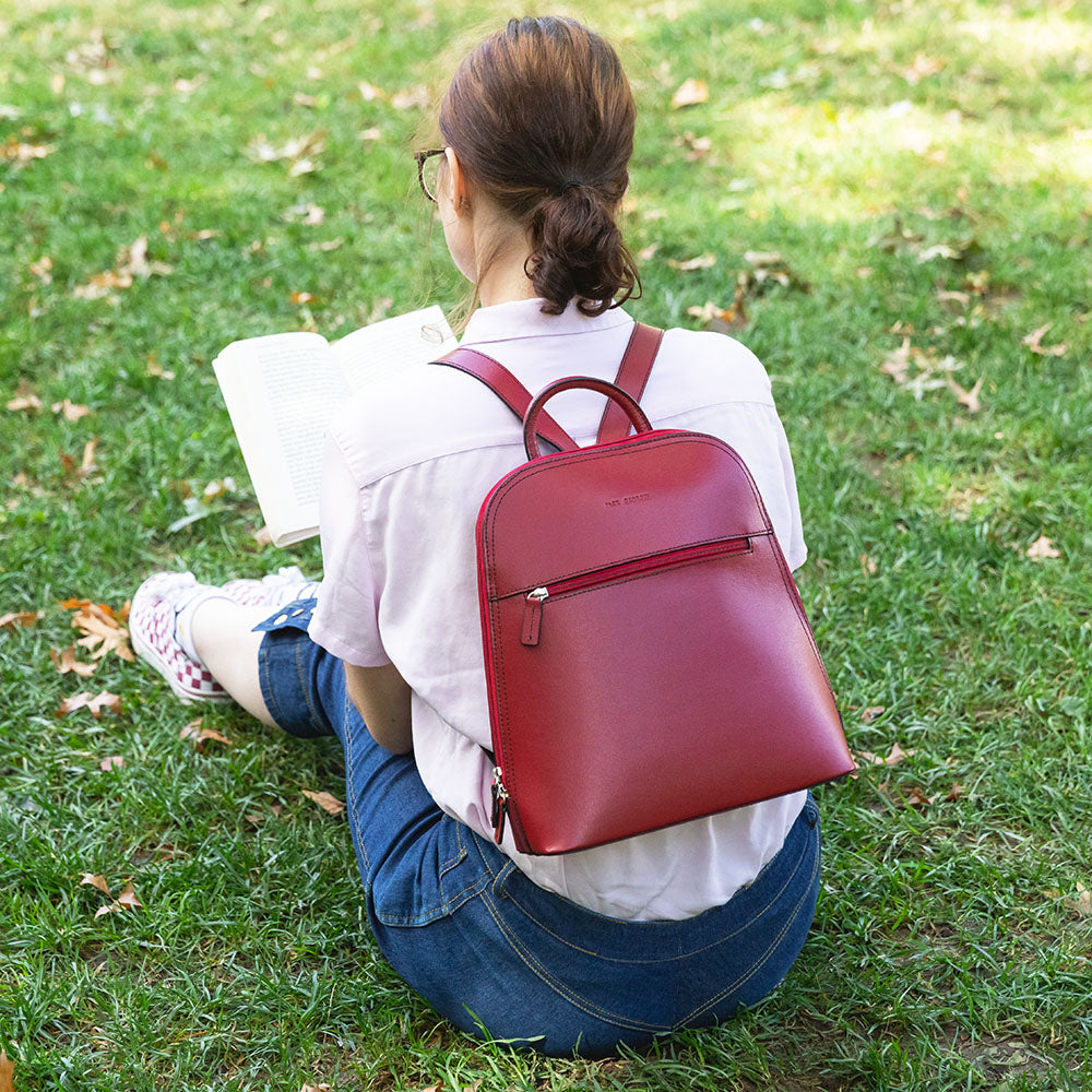 Chelsea Angela Small Backpack #5835 Red Lifestyle