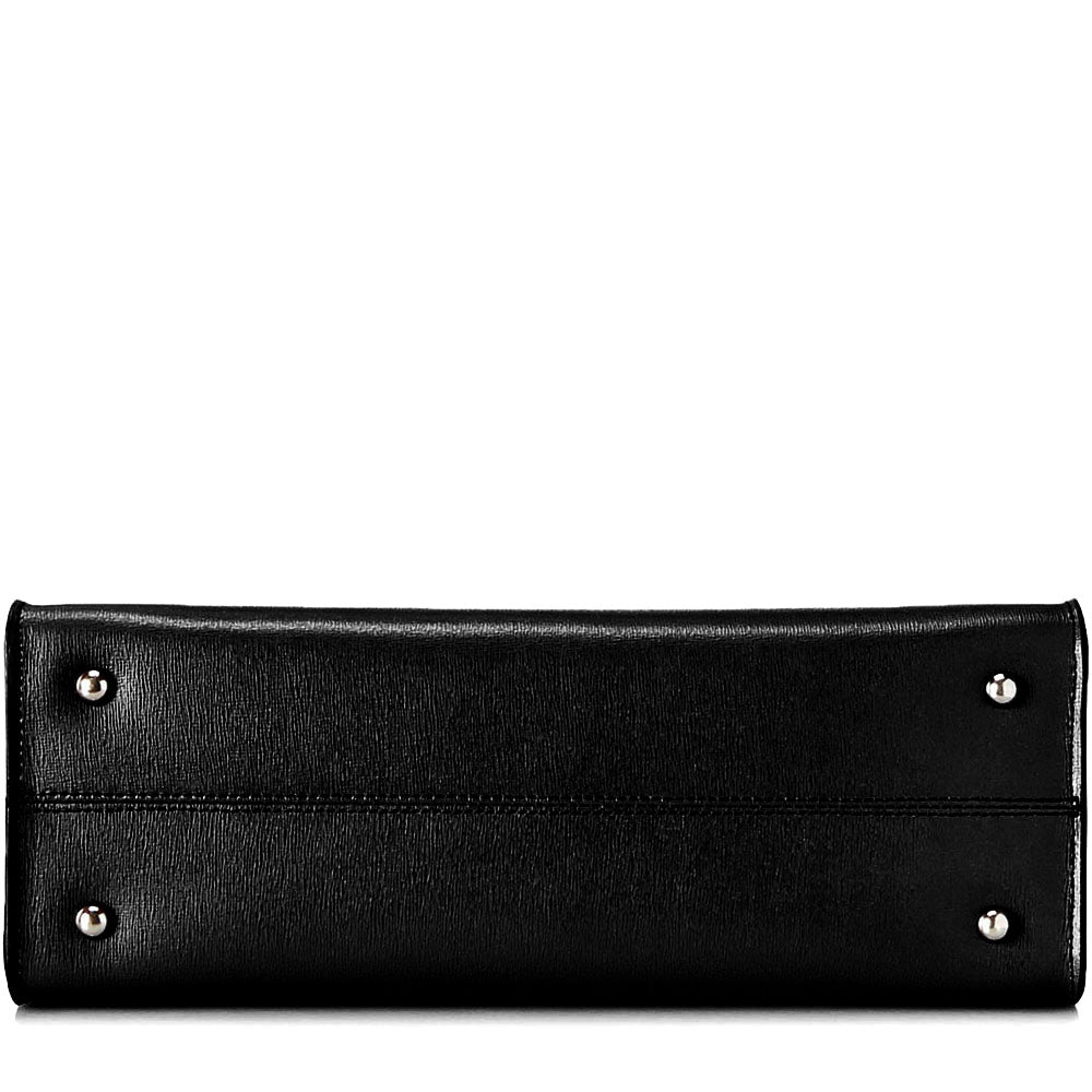 Chelsea Large Shoulder Bag #5885 Black Underside