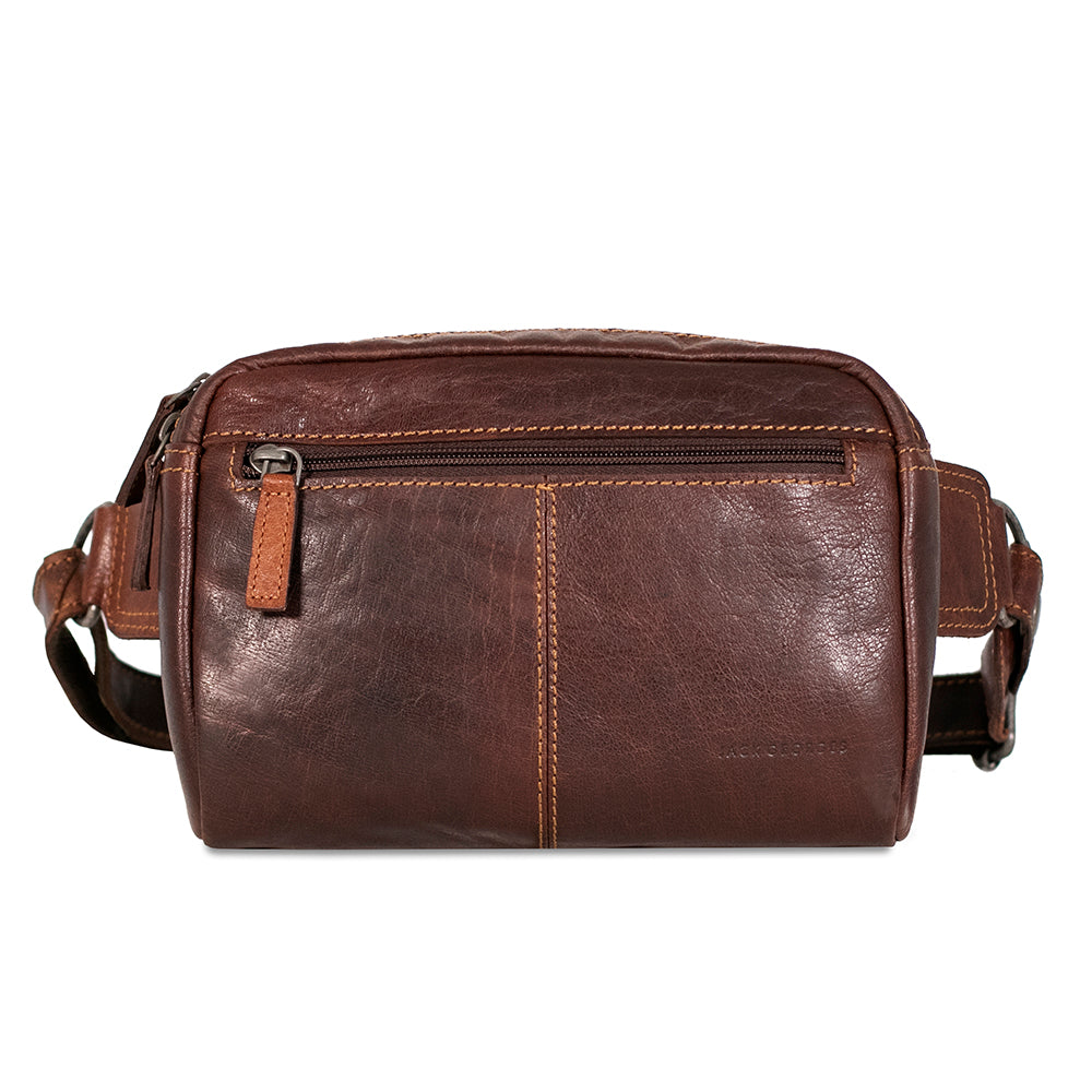 Voyager Large Travel Belt Bag #7109 Brown Front