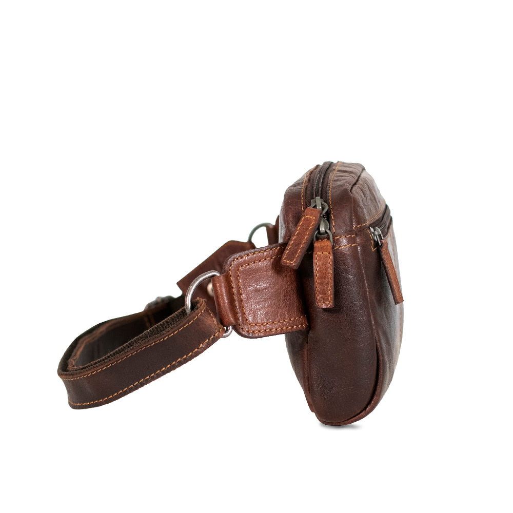 Voyager Large Travel Belt Bag #7109 Brown Right Side