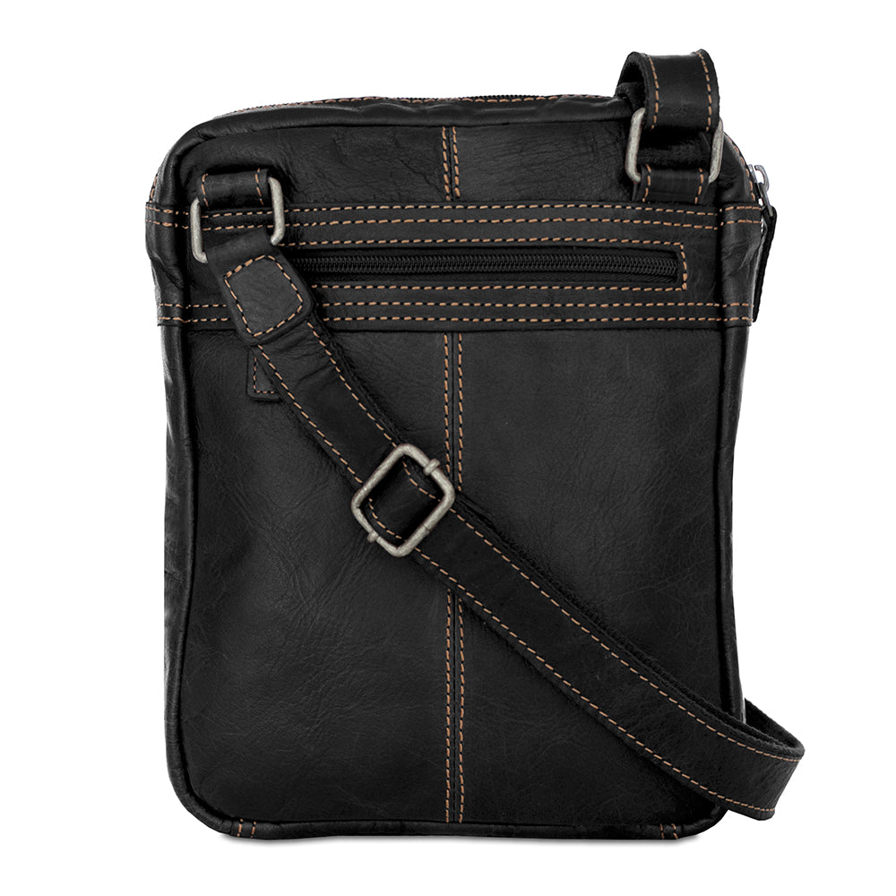 Voyager Slim Crossbody #7204 Black Back