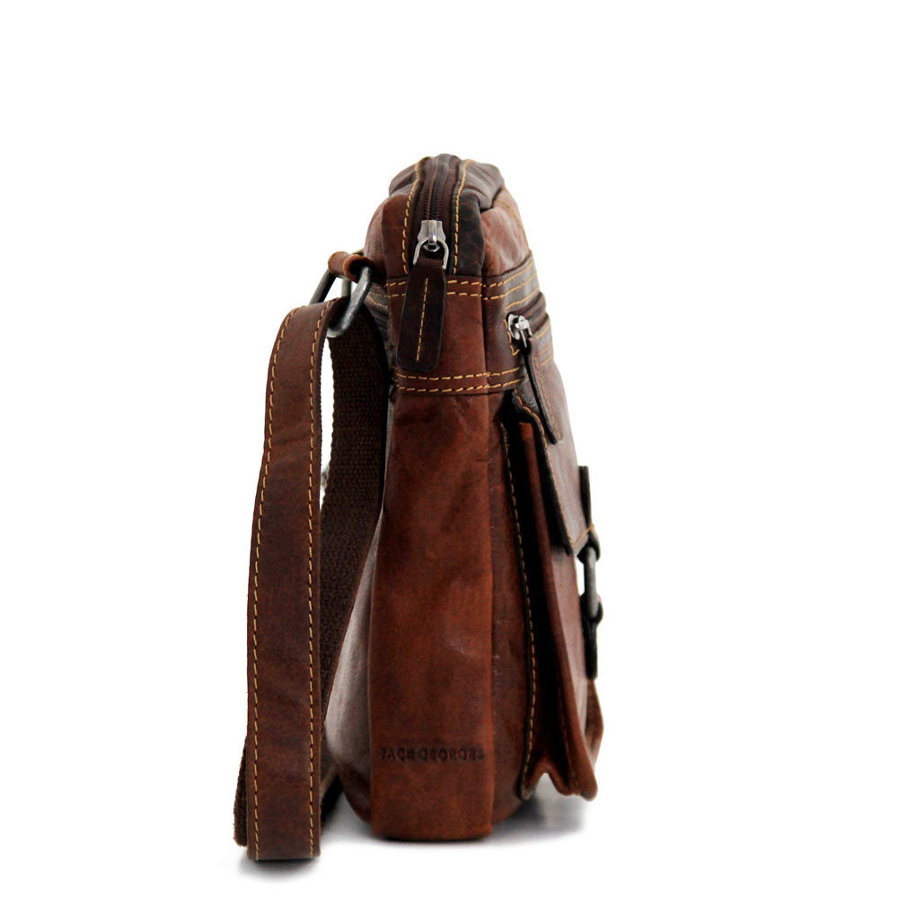Voyager Slim Crossbody #7204 Brown Right Side