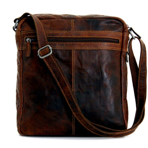 Voyager Large Crossbody Bag #7205 Brown Back 