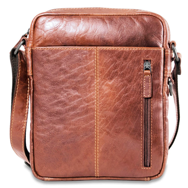 Jack Georges Voyager Leather Slim Crossbody Bag #7831