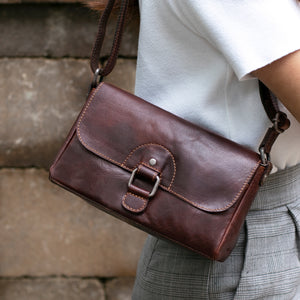 Voyager Emma Petite Crossbody Bag #7217 Brown Lifestyle
