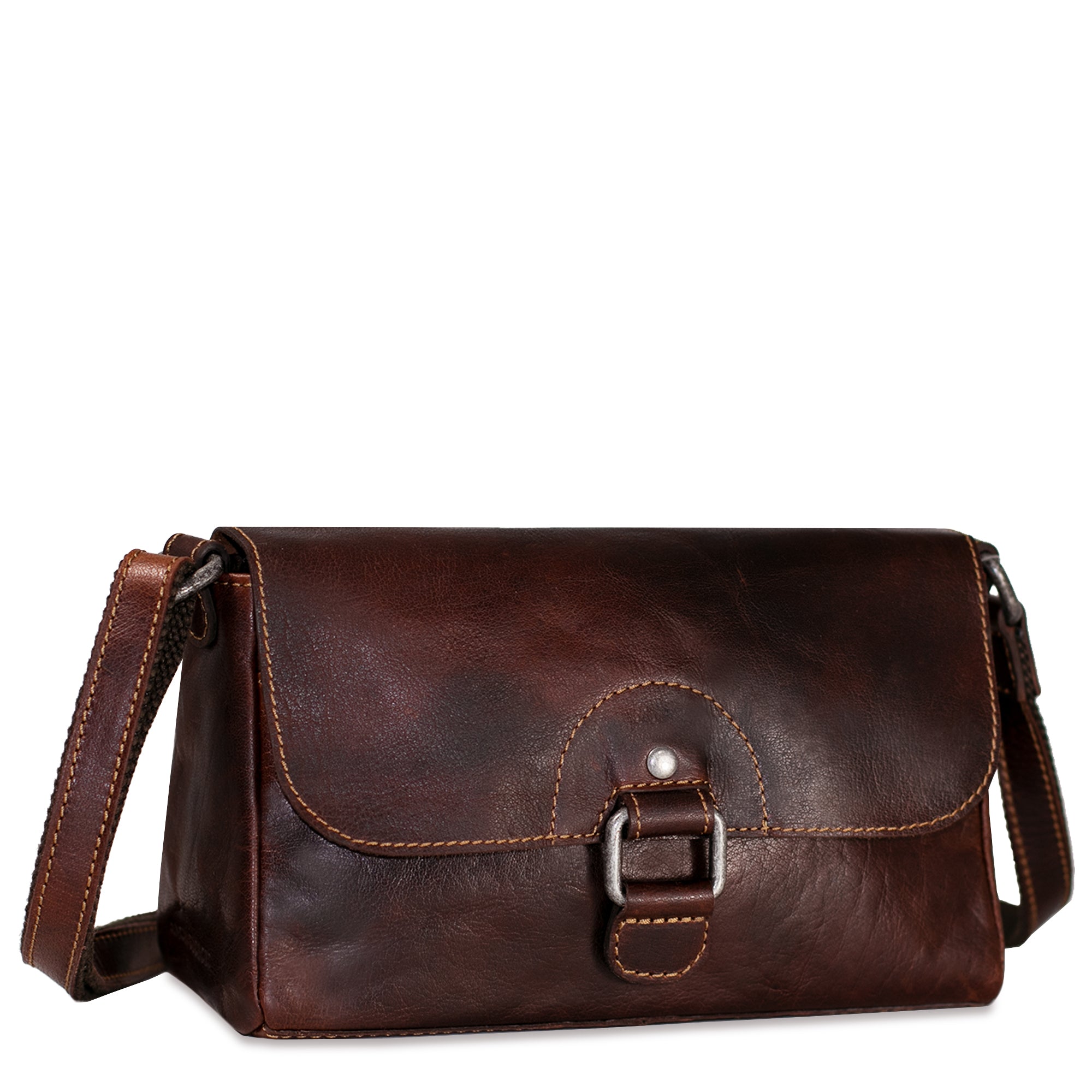 Leather Crossbody Handbag - Voyager Emma Petite #7217 | Jack Georges