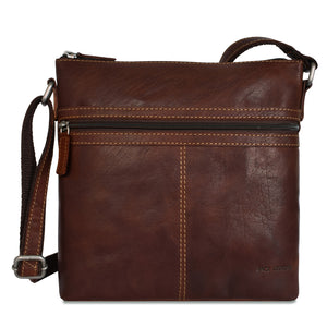 Voyager City Crossbody #7298 Brown Front