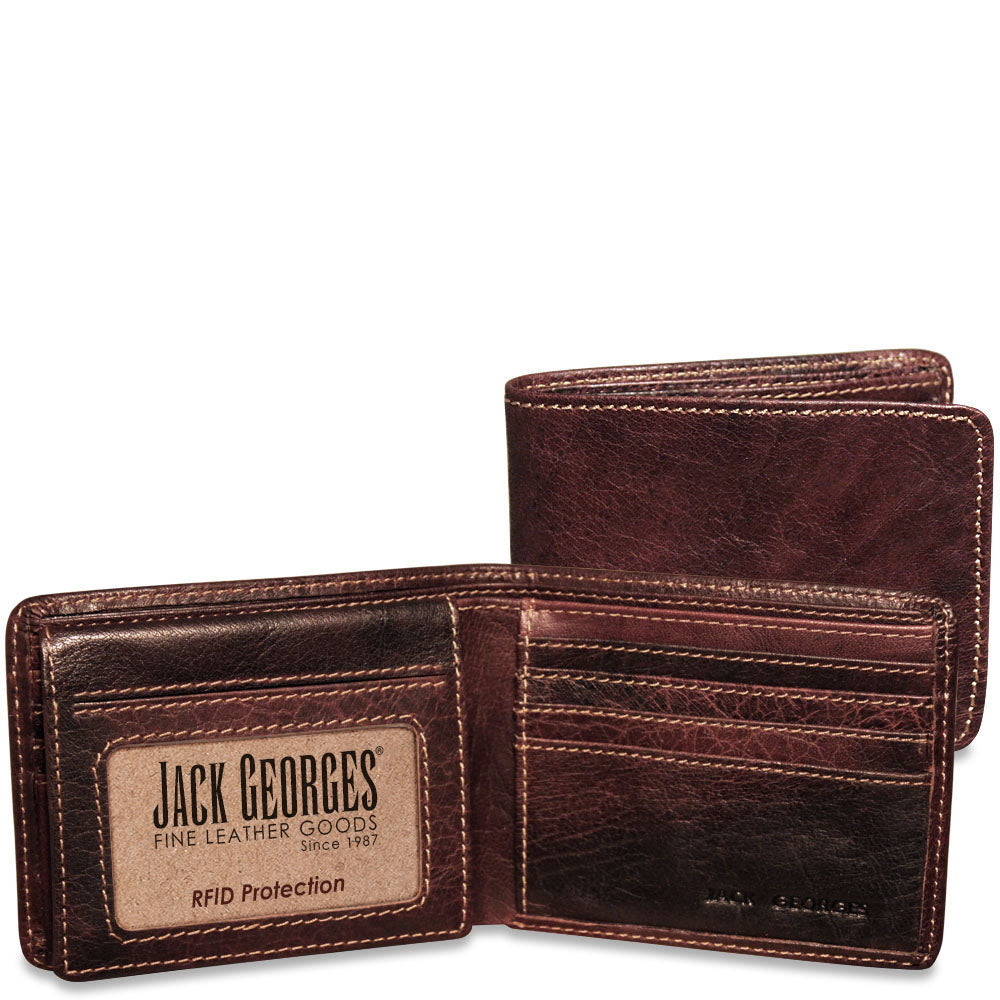 Voyager Bifold Wallet with ID Flap #7302 - Jack Georges