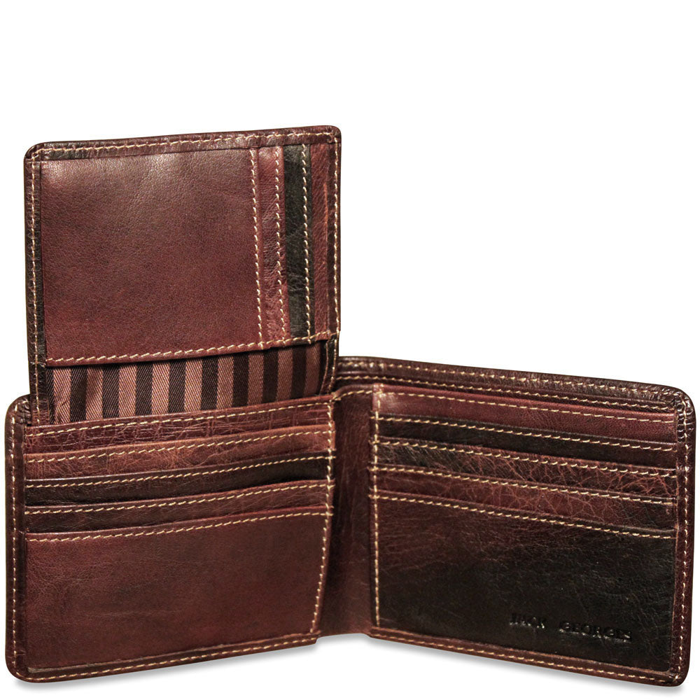 Jack Georges Voyager Bifold Wallet with ID Flap