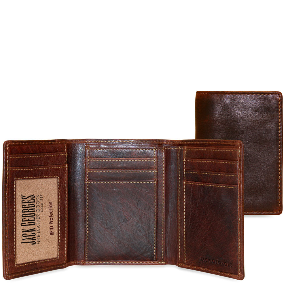 Jack Georges Men's Voyager Tri-Fold Wallet