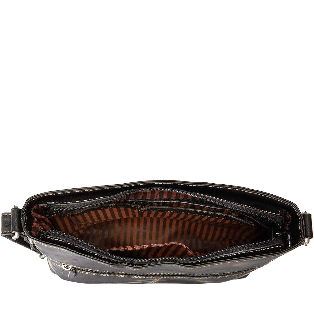 Voyager Crossbody Bag #7312 Black Interior