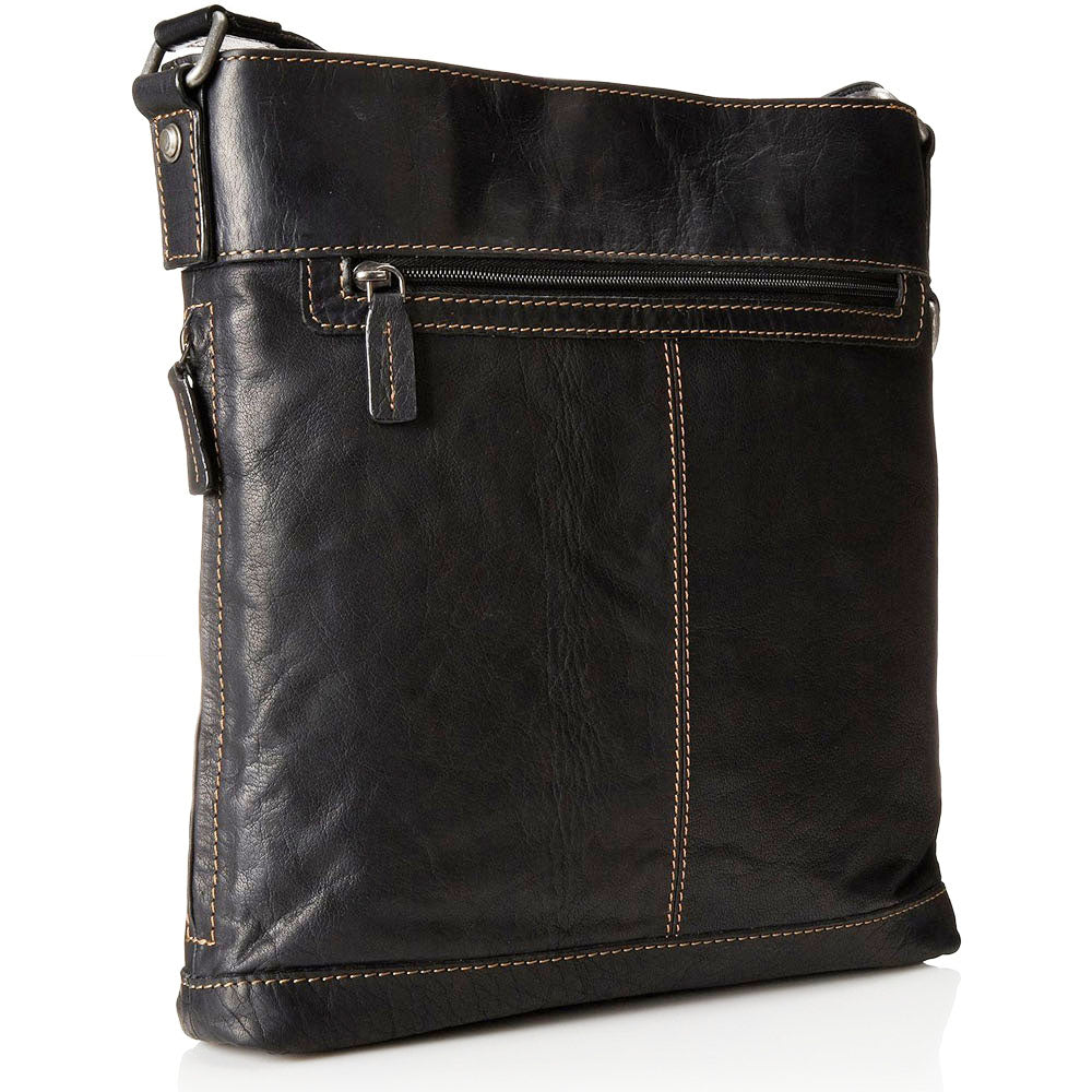 Voyager Crossbody Bag #7312 Black Right Front