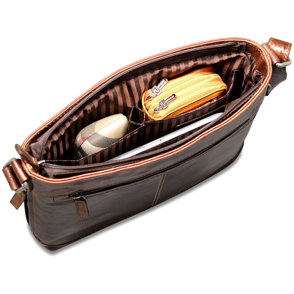 Voyager Crossbody Bag #7312 Brown Interior 2