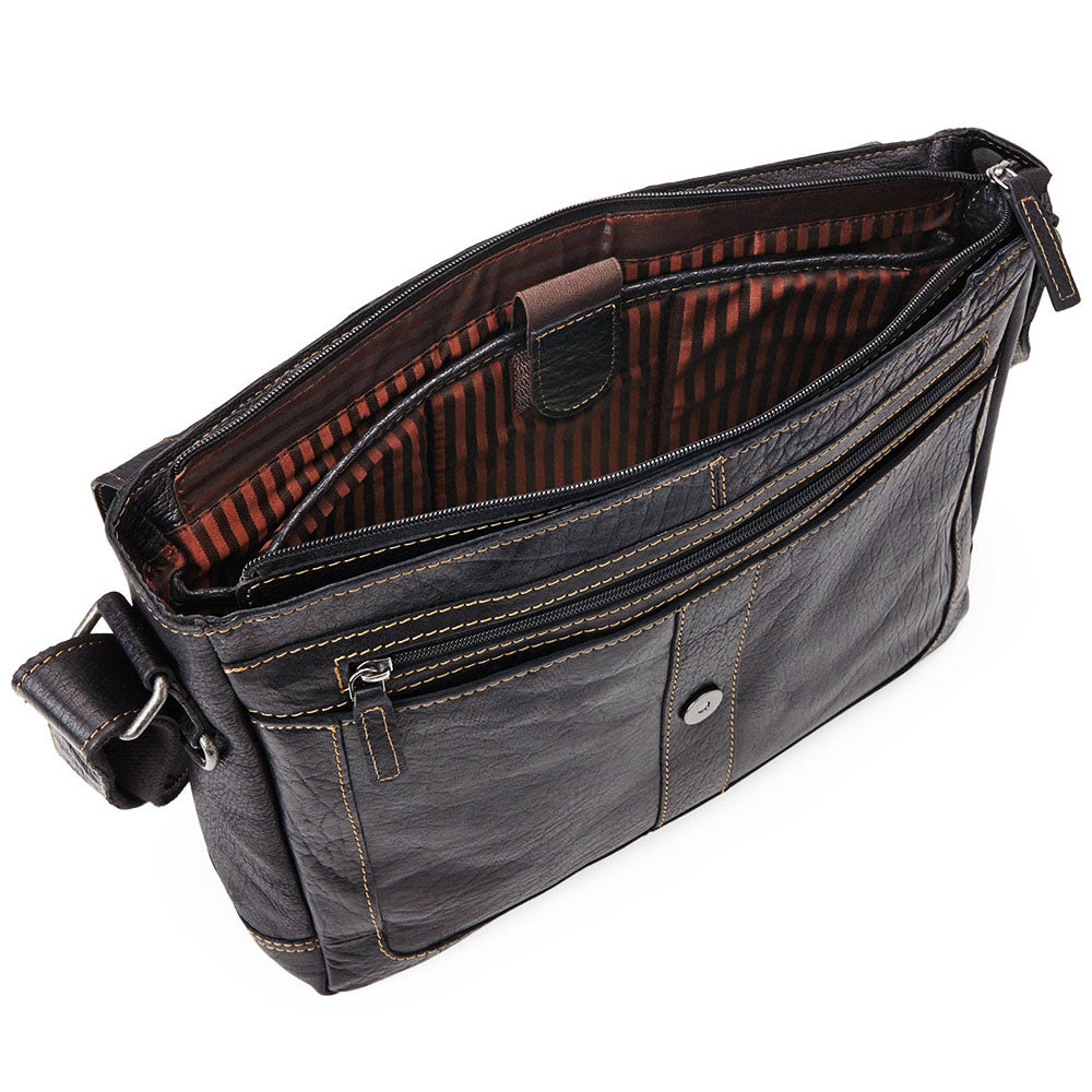 Voyager Messenger Bag #7314 Black Interior