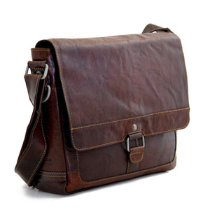 Voyager Messenger Bag #7314 Brown Right Front