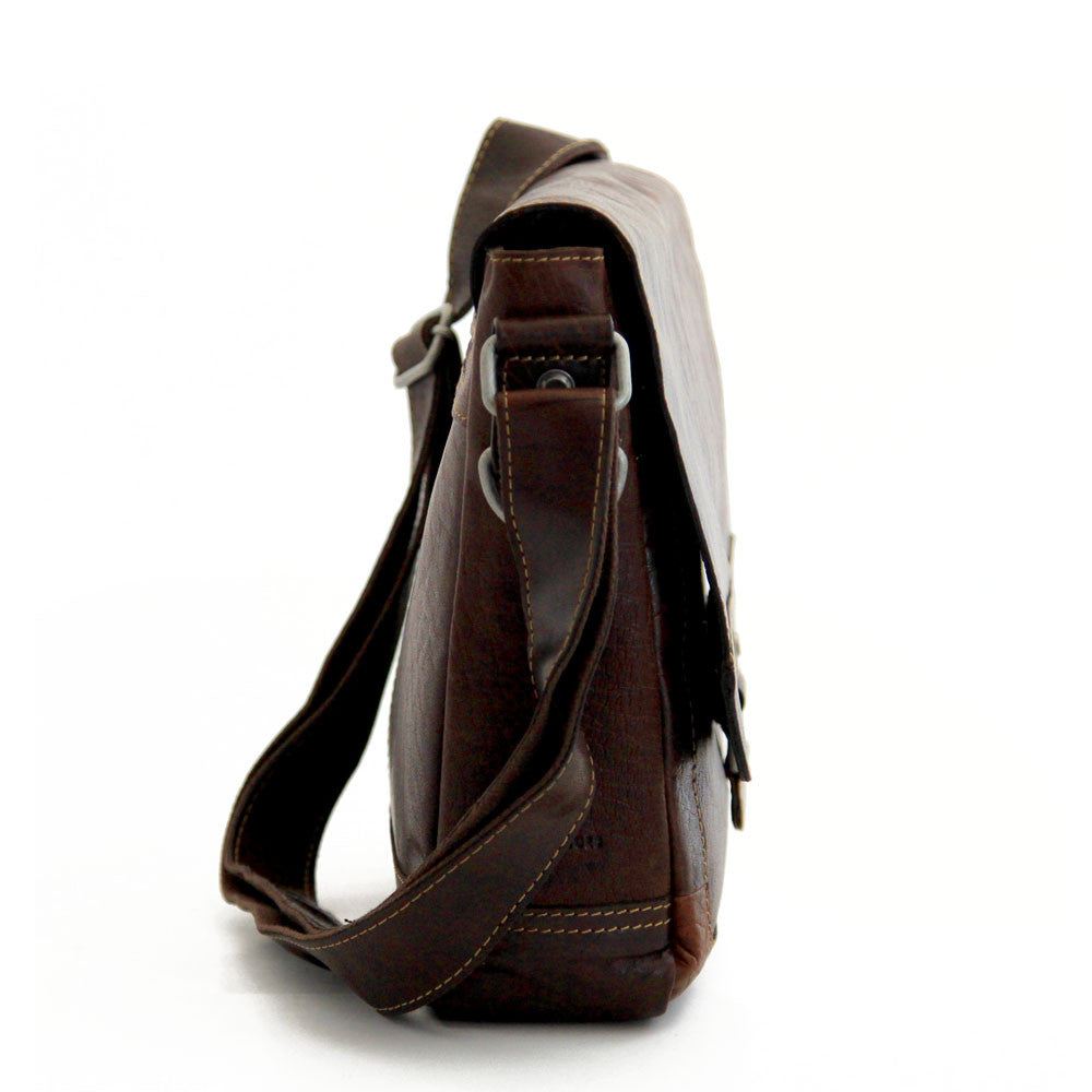 Voyager Messenger Bag #7314 Brown Right Side