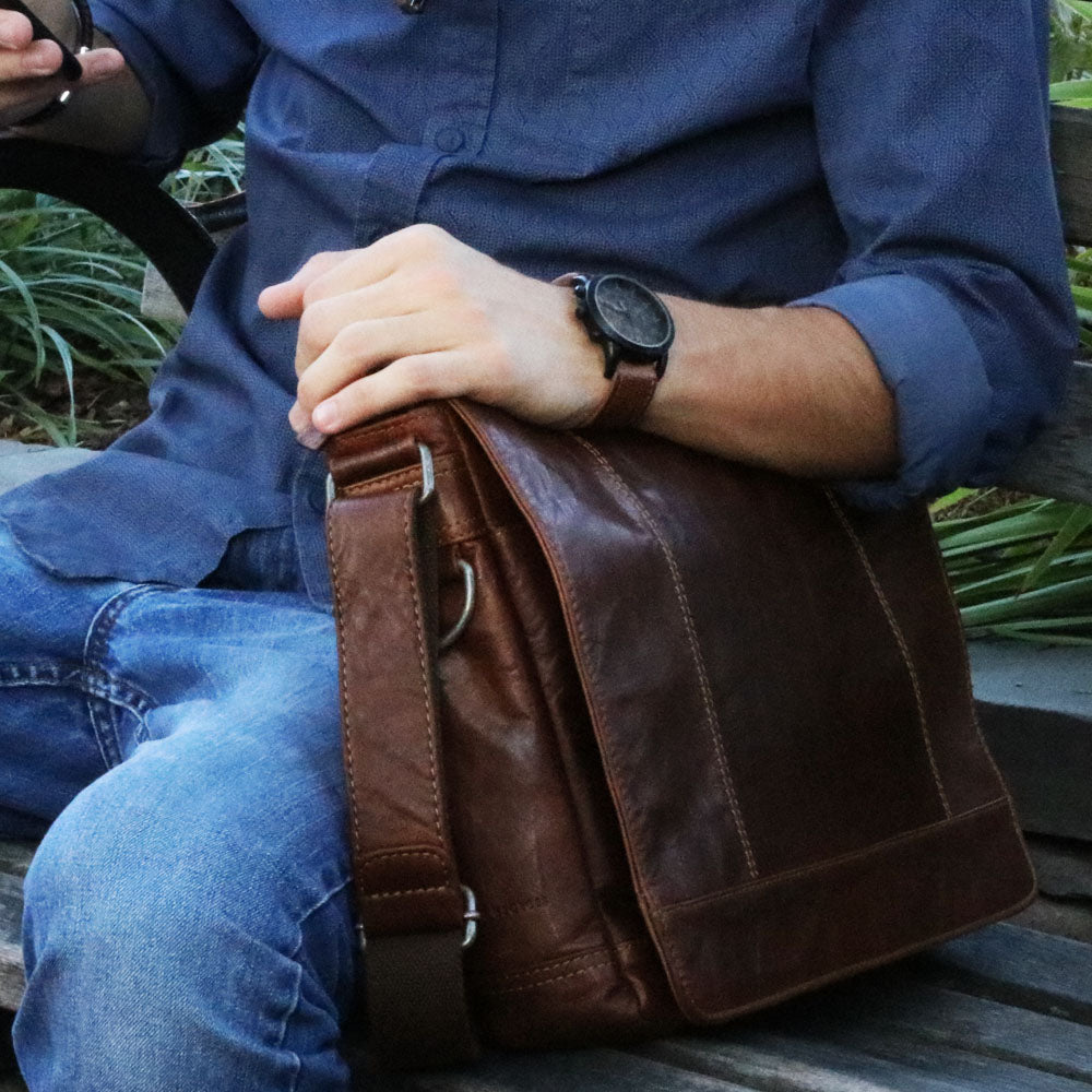 Custom Leather Messenger Bag, Corporate Gifting