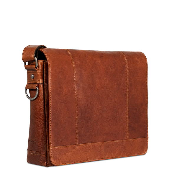 Leather Messenger Bag Full-Size - Sample| Jack Georges