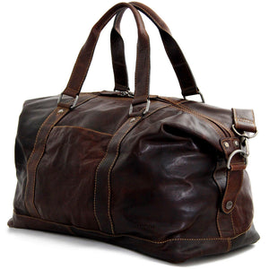 Voyager Duffle Bag #7319 Brown Left Front