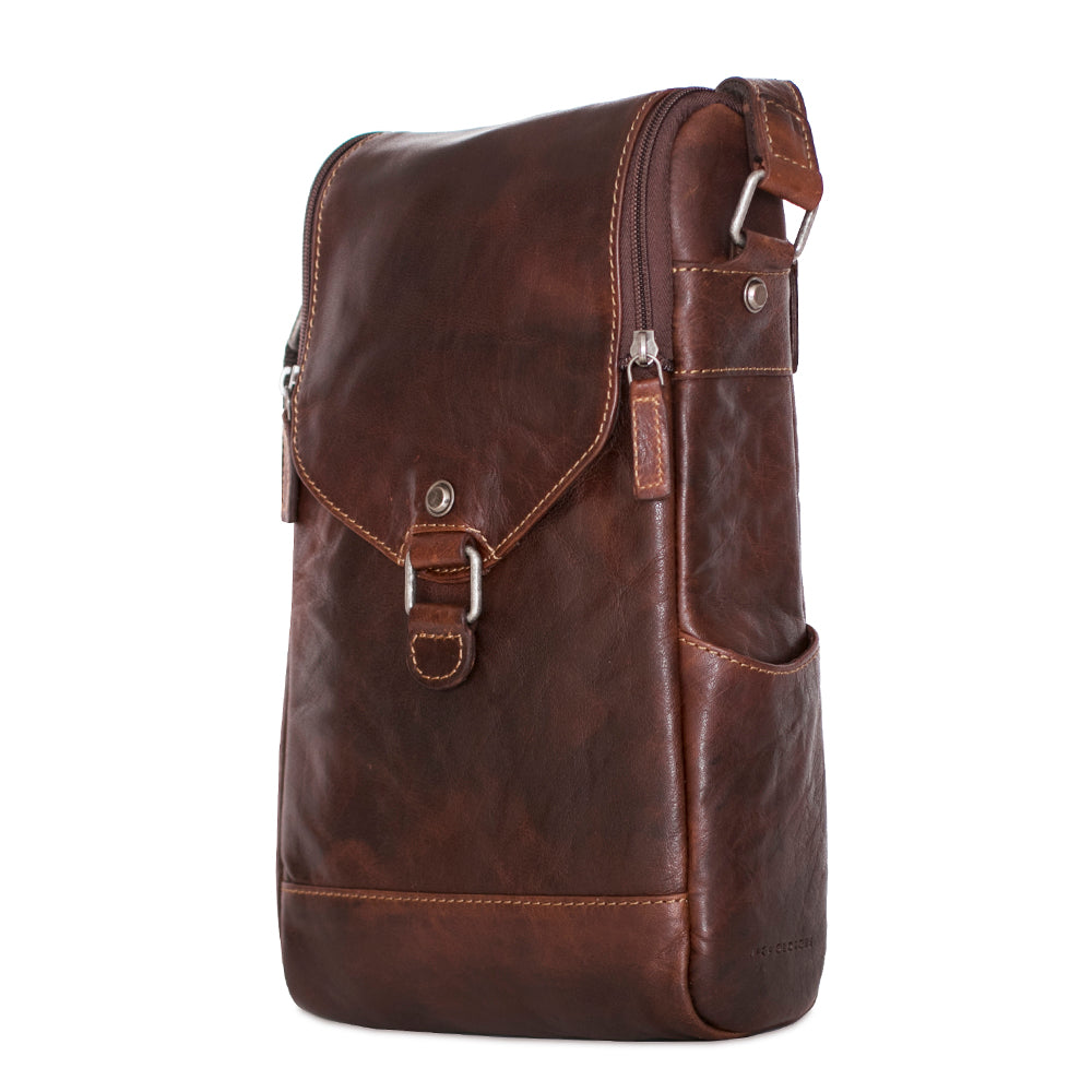 brown leather wine backpack Enthusiast Full-Grain Buffalo 2-Bottle Crossbody Wine Bag Stylish Travel-Ready Wine Tote with Adjustable Strap, Removable Padded Divider, Corkscrew Side Pocket : Home & Kitchen Durable Premium Grade Materials The Pinot is made with 100% whole grain leather and heavy Leather Wine Carrier 1 Bottle