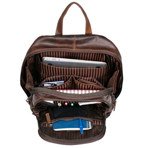 Voyager Backpack #7516 Brown Interior Full
