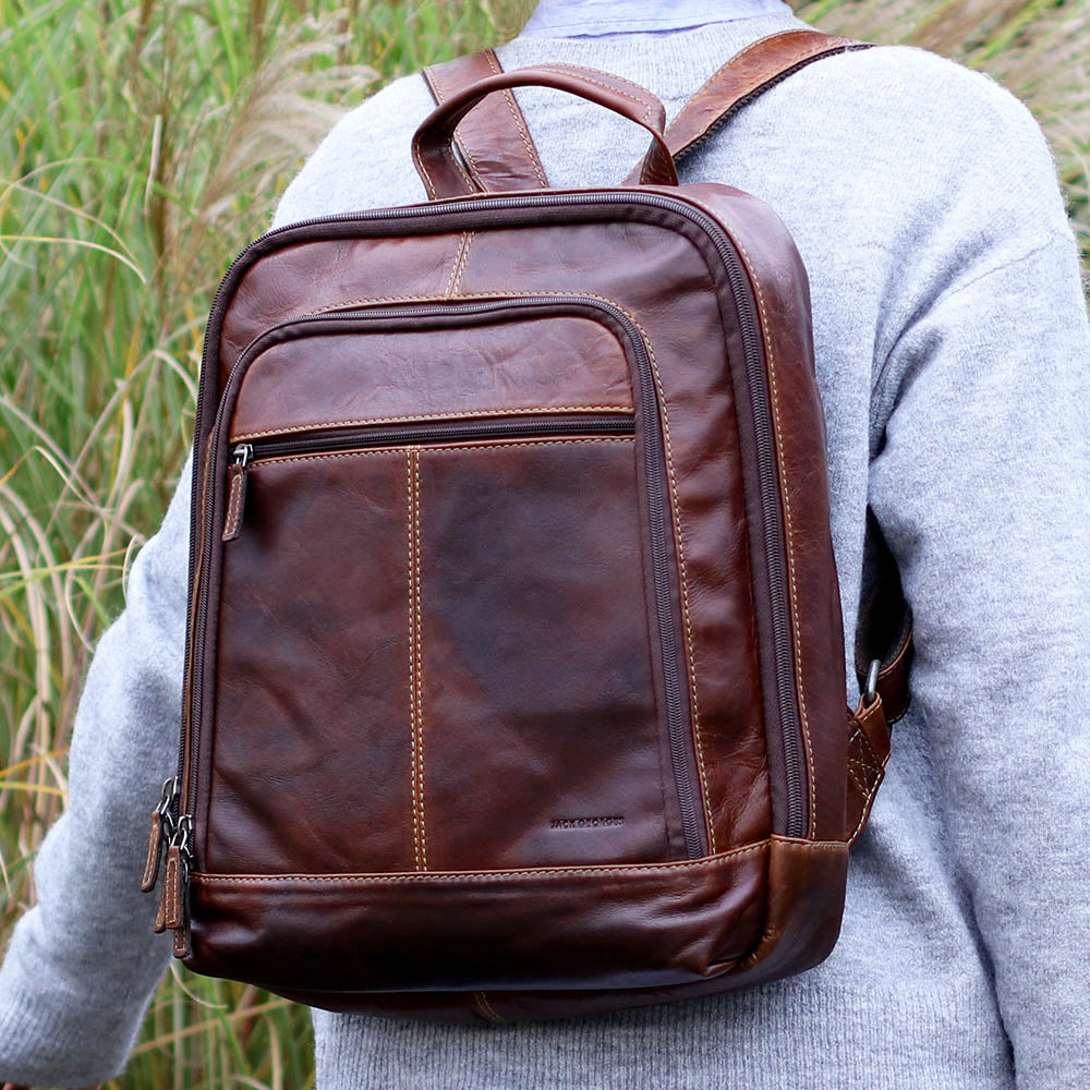 Jack georges leather backpack Clearance