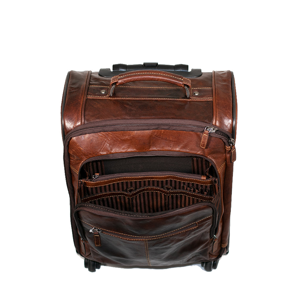 Voyager 18" Wheeler #7518 Brown Front Pocket