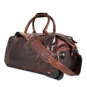 Voyager Wheeled Duffle Bag #7520 Brown Right Back