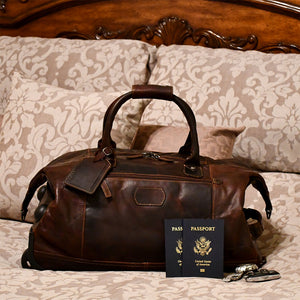 Voyager Wheeled Duffle Bag #7520 Brown Beauty