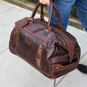 Voyager Wheeled Duffle Bag #7520 Brown Lifestyle 4