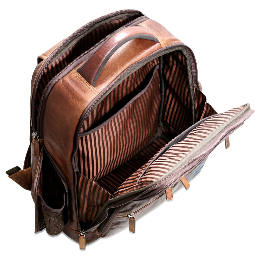 Jack Georges Leather Voyager Tech Backpack Jack Georges Leather Voyager Tech Backpack
