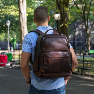 Voyager Tech Backpack #7527 Brown Lifestyle Park