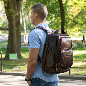 Voyager Tech Backpack #7527 Brown Lifestyle Park 2