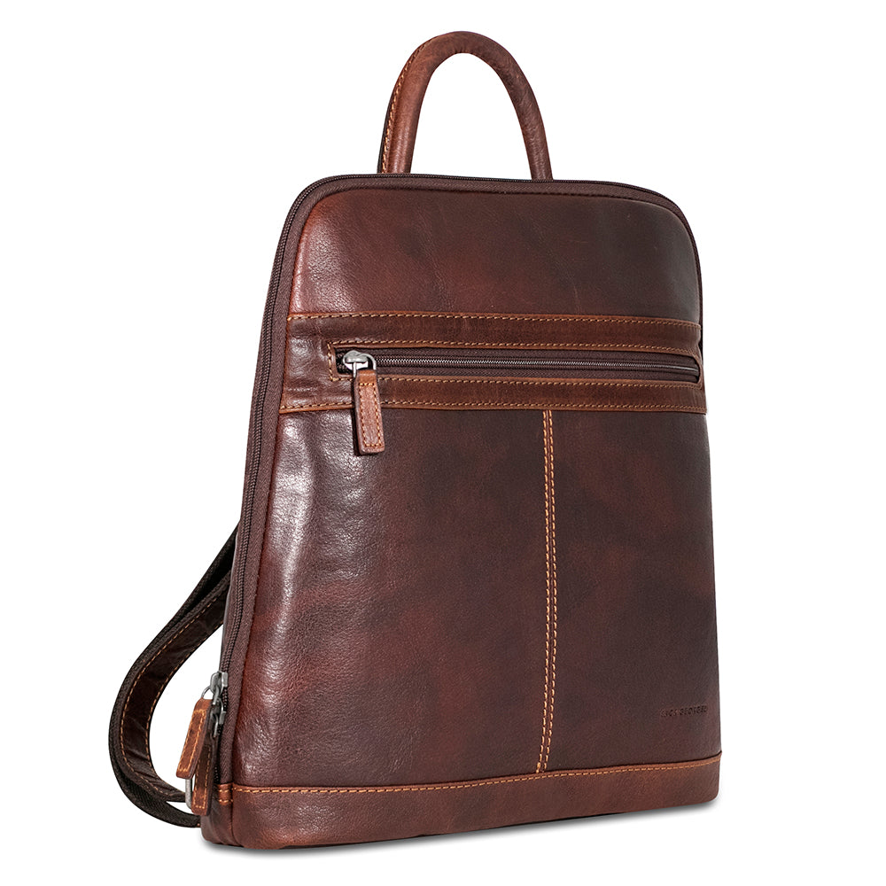 Voyager Adele Slim Backpack #7537 Brown Right Front