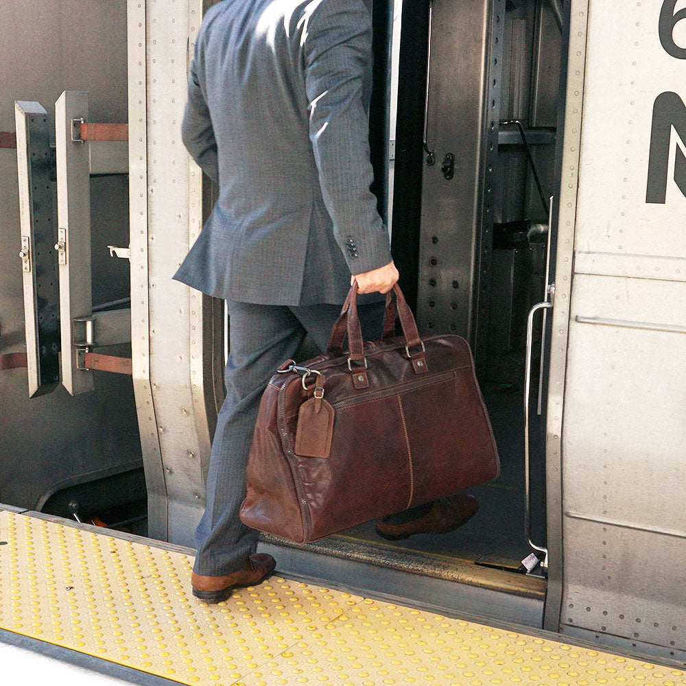 Voyager Large Convertible Valet Bag #7550 Brown Lifestyle 4