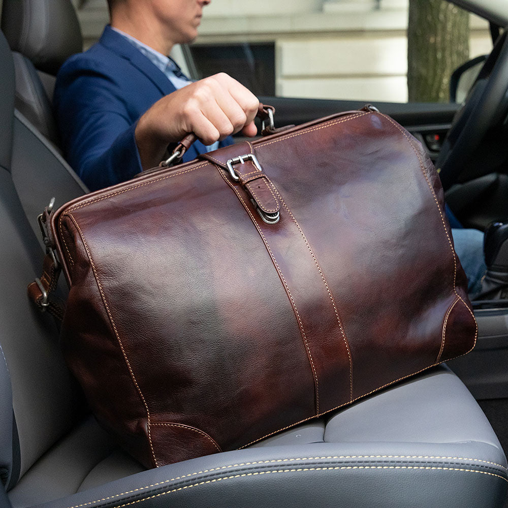 Jack Georges Voyager Classic Doctor Bag #7575 Brown
